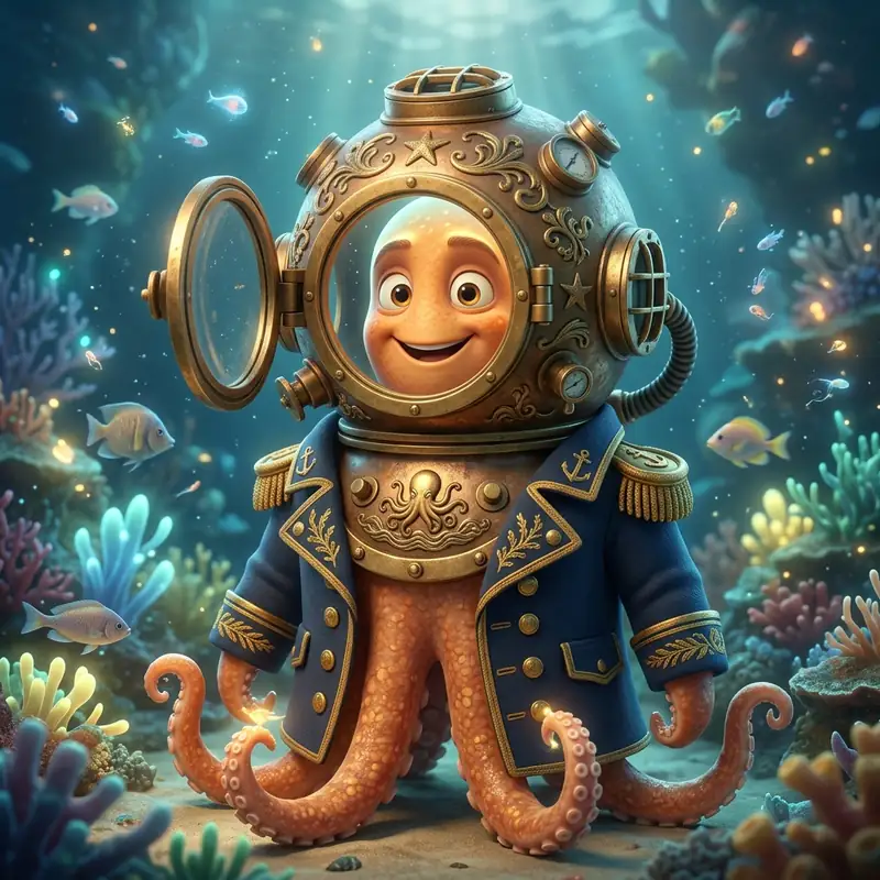 Captain Nereus Mascot